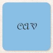 Cornflower Blue Kartonnen Onderzetters (Voorkant)