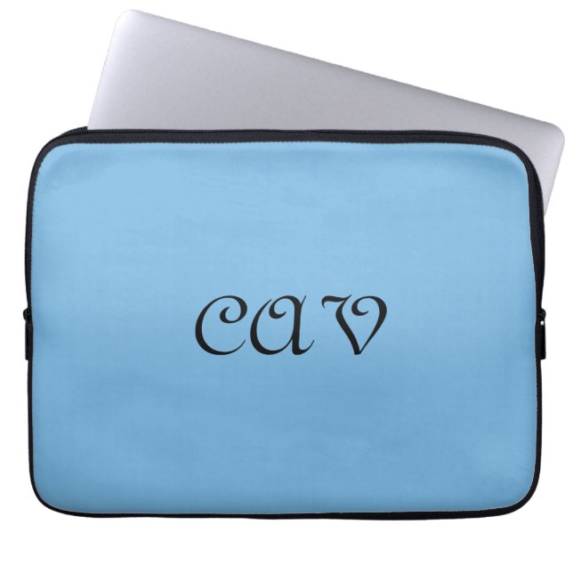 Cornflower Blue Laptop Sleeve (Voorkant)