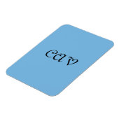 Cornflower Blue Magneet (Linkerzijde)