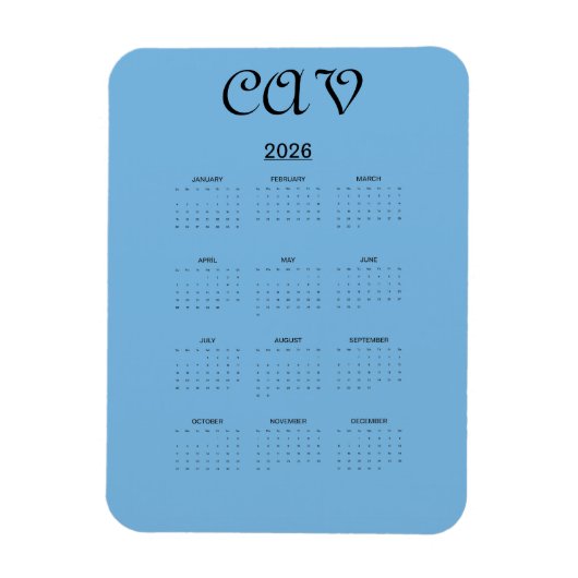 Cornflower Blue Magneet (Verticaal)