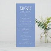 Cornflower Blue Menu (Staand voorkant)