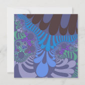 Cornflower Blue Mod Kaart (Voorkant)