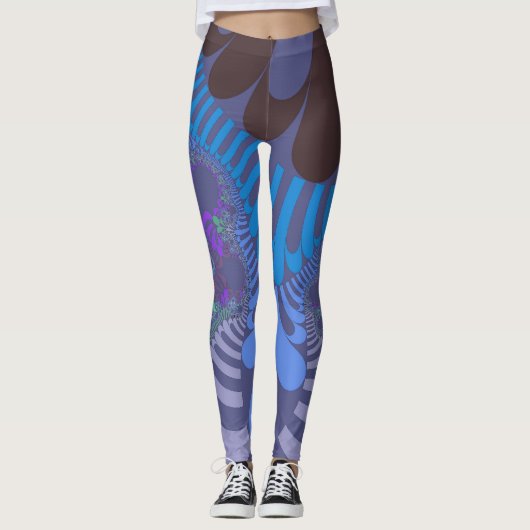 Cornflower Blue Mod Leggings (Voorkant)