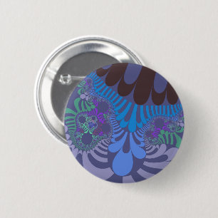 Cornflower Blue Mod Ronde Button 5,7 Cm