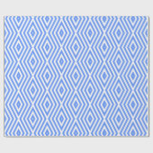 Cornflower Blue Moods Diamond Chevrons Cadeaupapier (Vlak)