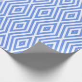 Cornflower Blue Moods Diamond Chevrons Cadeaupapier (Hoek)