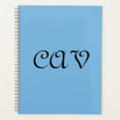 Cornflower Blue  Planner (Voorkant)
