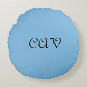 Cornflower Blue Rond Kussen