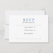 Cornflower Blue RSVP Kaartje (Voorkant)