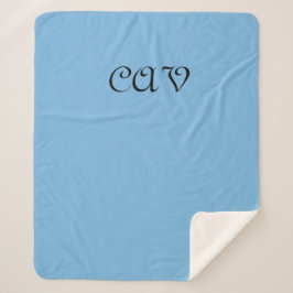 Cornflower Blue Sherpa Deken