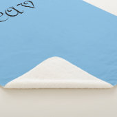 Cornflower Blue Sherpa Deken (3/4)