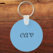 Cornflower Blue Sleutelhanger (Voorkant)