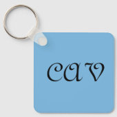 Cornflower Blue Sleutelhanger (Voorkant)