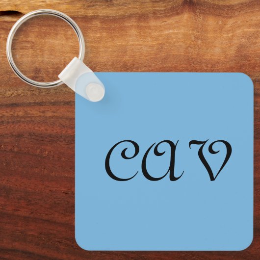 Cornflower Blue Sleutelhanger (Voorkant)