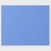 Cornflower Blue Solid Color Cadeaupapier (Vlak)