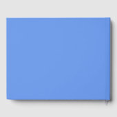 Cornflower Blue Solid Color Gastenboek (Achterkant)