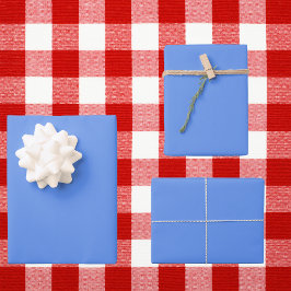 Cornflower Blue Solid Color Inpakpapier Vel