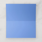 Cornflower Blue Solid Color Plaatskaartje (Binnenkant ongevouwen)
