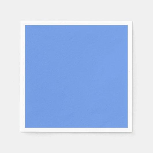 Cornflower Blue Solid Color Servet (Voorkant)