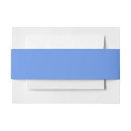 Cornflower Blue Solid Color Uitnodigingen Wikkel