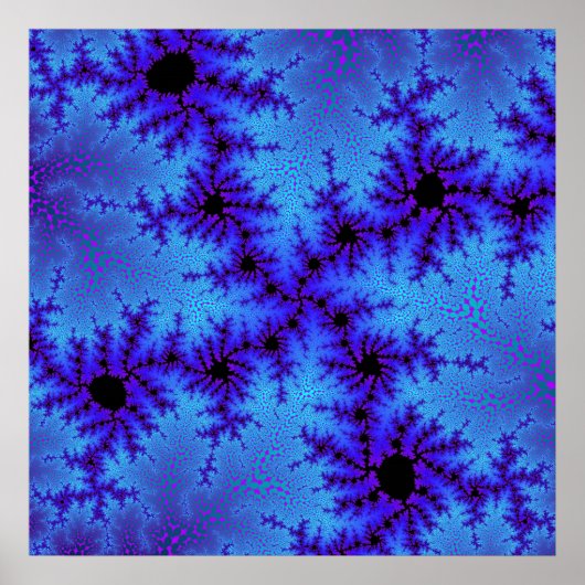 Cornflower Blue Speckle Poster (Voorkant)