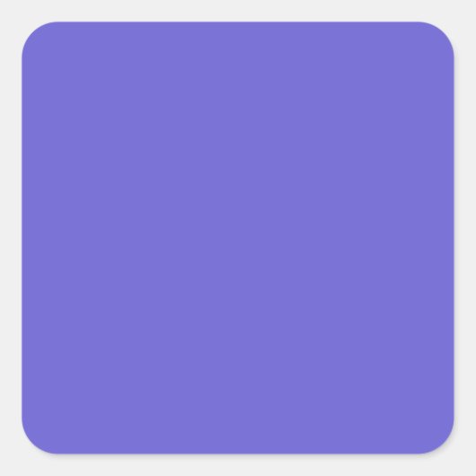 Cornflower Blue Square Sticker (Voorkant)
