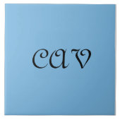 Cornflower Blue Tegeltje (Voorkant)