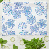 Cornflower Blue Theedoek (Gevouwen)