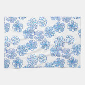 Cornflower Blue Theedoek (Horizontaal)