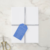 Cornflower Blue Trouwgunst Welkomstmand Zak Cadeaulabel (Met Touw)