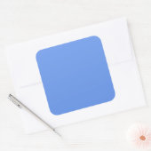 Cornflower Blue Vierkante Sticker (Envelop)