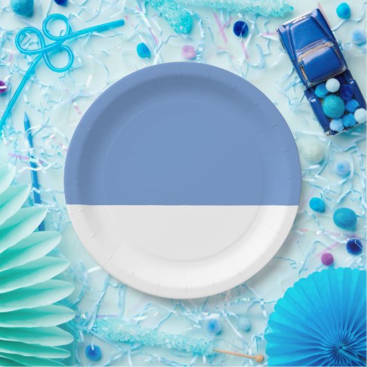 Cornflower Blue Wedding Papieren Bordje (Feest)