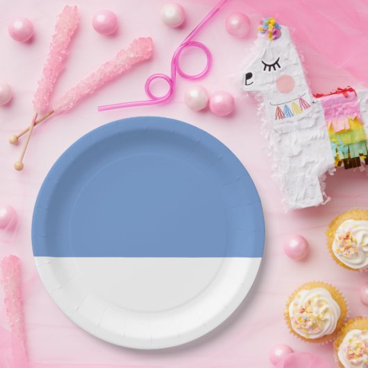 Cornflower Blue Wedding Papieren Bordje (Feest)