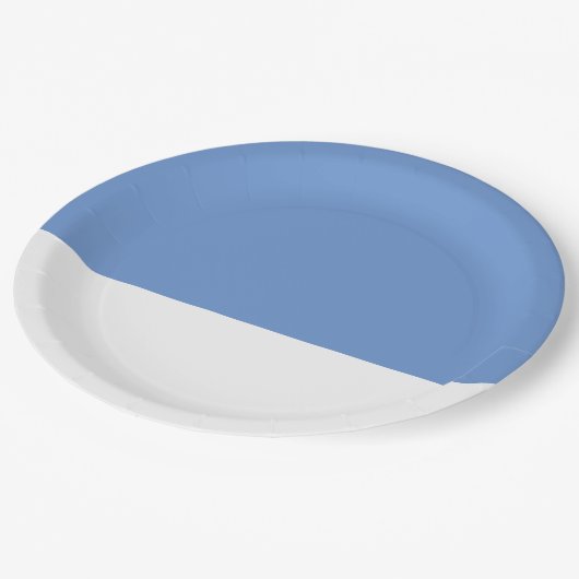 Cornflower Blue Wedding Papieren Bordje (Gekanteld)