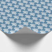 Cornflower Blue | Wit-dampkrapppapier Cadeaupapier (Hoek)