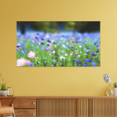 Cornflower Blue Wrapped Canvas Afdruk (Insitu (Woonkamer))