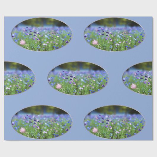 Cornflower Blue Wrapping Paper Cadeaupapier (Vlak)