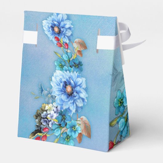 Cornflower Blues in Waterverf Bedankdoosjes (Achterkant)
