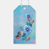 Cornflower Blues in Waterverf Cadeaulabel (Achterkant)