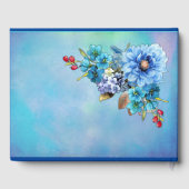 Cornflower Blues in Waterverf Gastenboek (Achterkant)