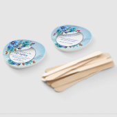 Cornflower Blues in Waterverf Handwaaier (Niet-gemonteerd)