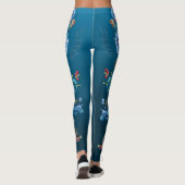 Cornflower Blues in Waterverf Leggings (Achterkant)