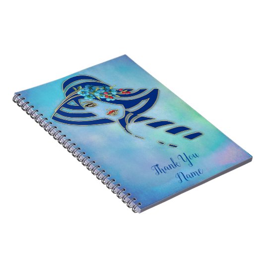 Cornflower Blues in Waterverf Notitieboek (Rechterzijde)