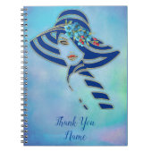 Cornflower Blues in Waterverf Notitieboek (Voorkant)