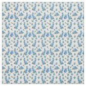 Cornflower Blues in Waterverf op wit Stof (Swatch)