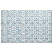 Cornflower Blues in Waterverf op wit Stof (Fat Quarter)