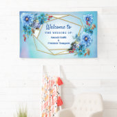 Cornflower Blues in Waterverf Spandoek (Insitu)