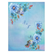 Cornflower Blues in Waterverf Tafelkleed (Voorkant)