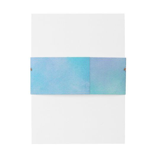 Cornflower Blues in Waterverf Uitnodigingen Wikkel (Achterkant Voorbeeld)