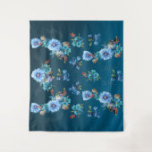 Cornflower Blues in Waterverf Wandkleed (Voorkant)